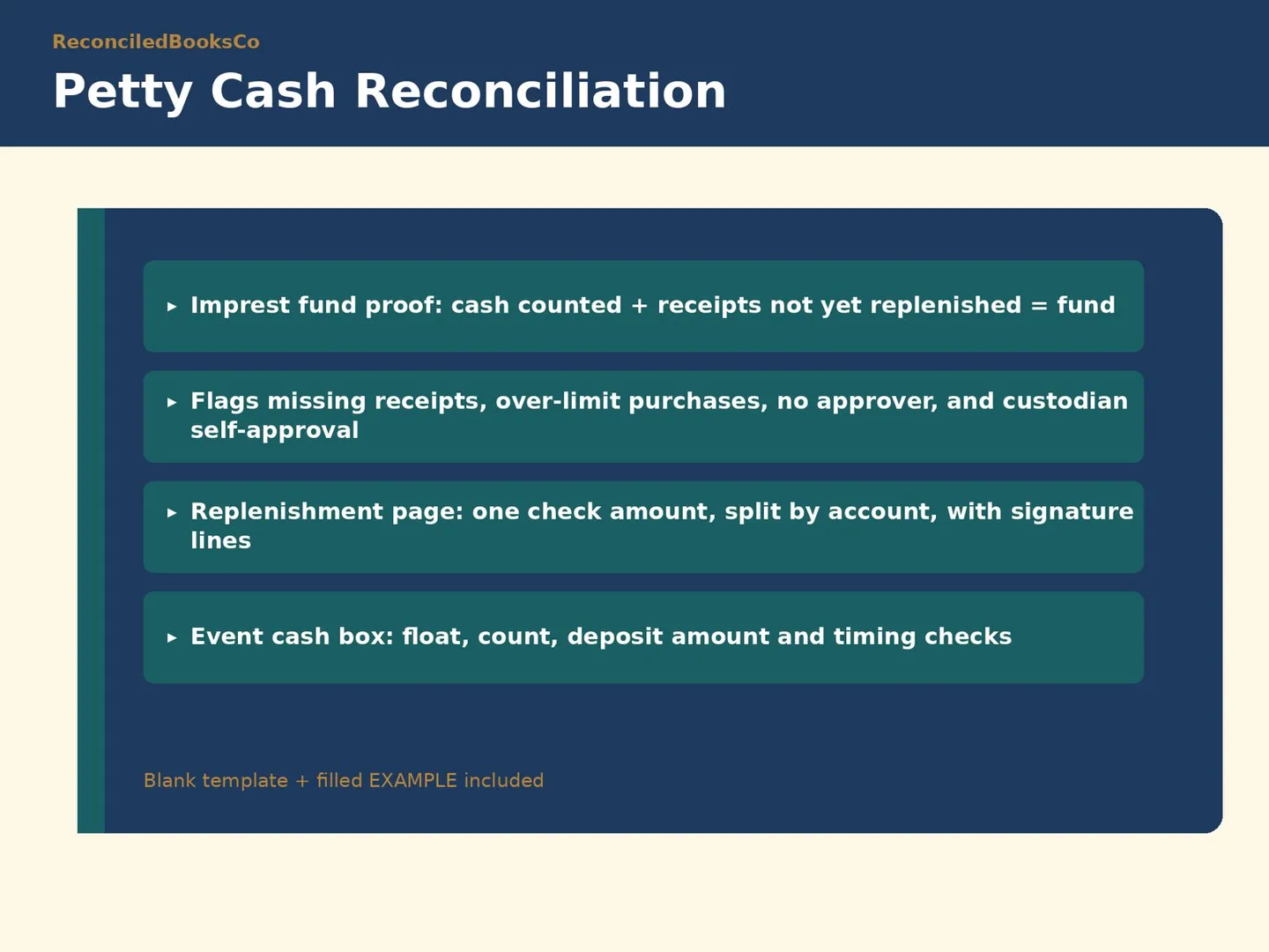 Church Petty Cash Log and Pledge Tracker Spreadsheet: petty cash