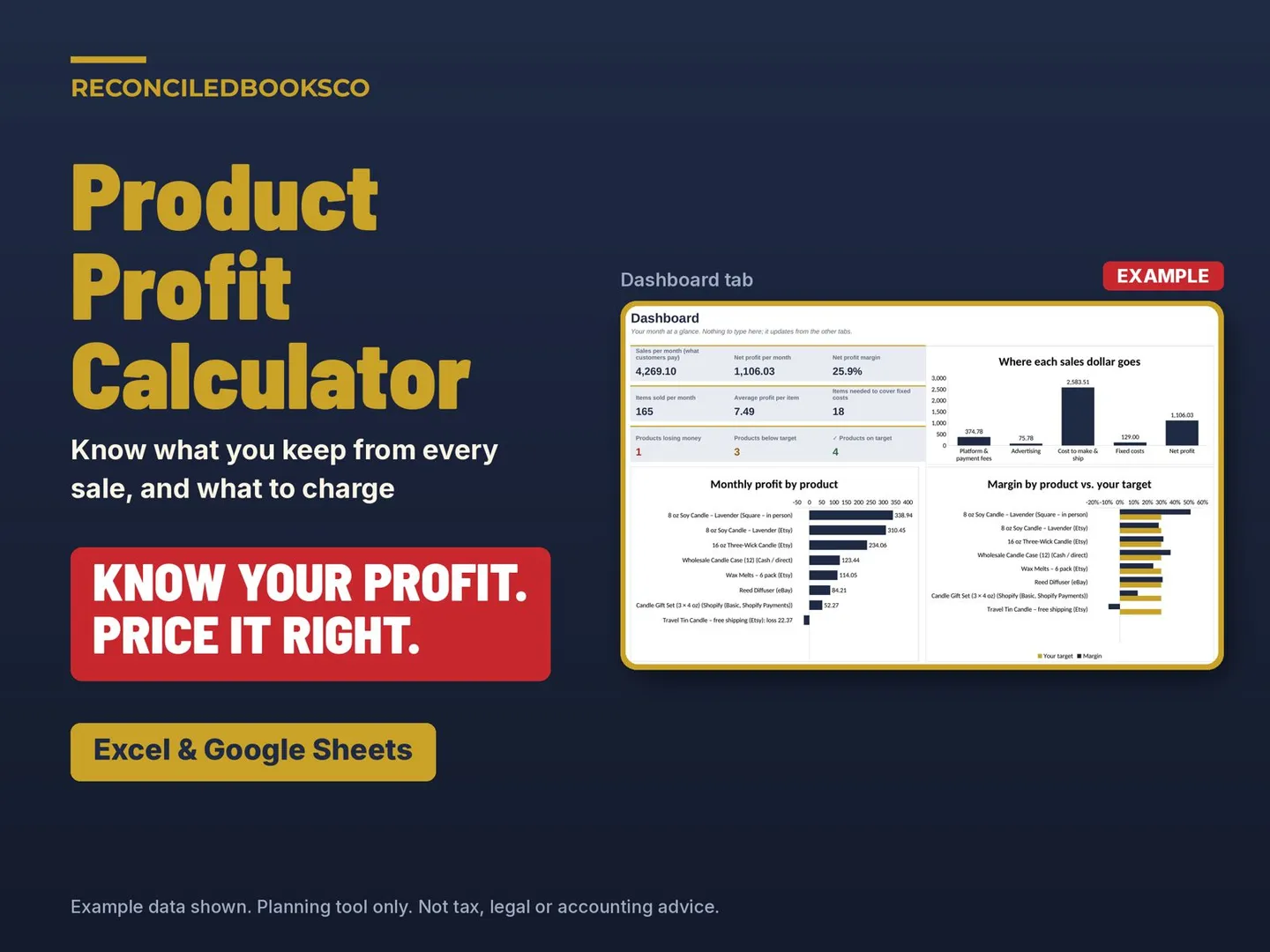 Pricing Calculator for Handmade Sellers, Profit and Fees: hero