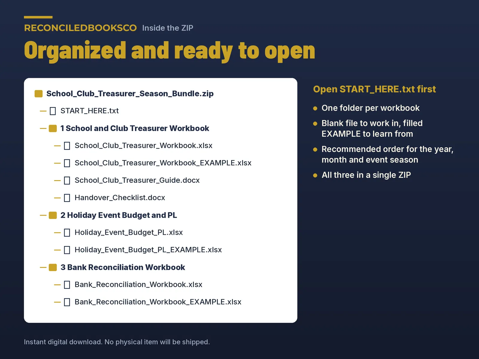 PTO Treasurer Spreadsheet Bundle for Booster Clubs and School Clubs cover
