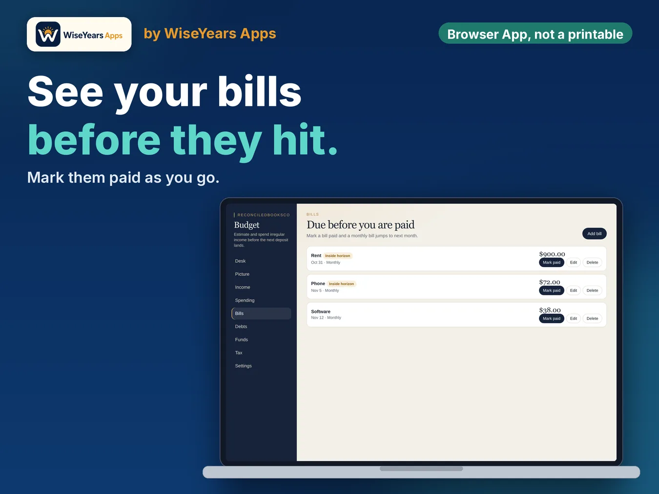 Variable Income Budget App: Safe to Spend Planner, Irregular Pay: bills due before the next deposit