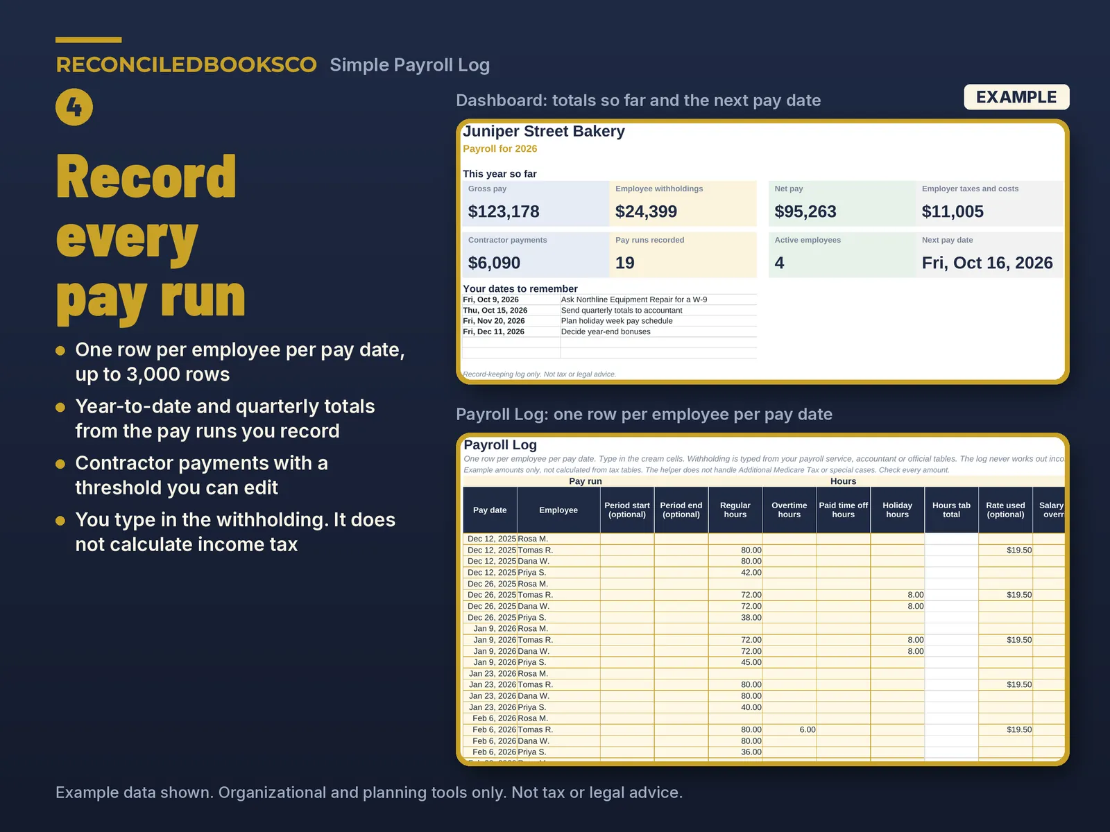Small Business Bookkeeping Spreadsheet Bundle: Pricing to Payroll cover